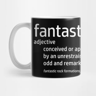 Fantastic Definition (NO BACKGROUND) - Poetic Poetry Fantasy Adventure Imagination Mug